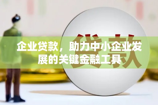 红塔企业贷款，助力中小企业发展的关键金融工具
