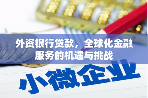 马尔康外资银行贷款，全球化金融服务的机遇与挑战
