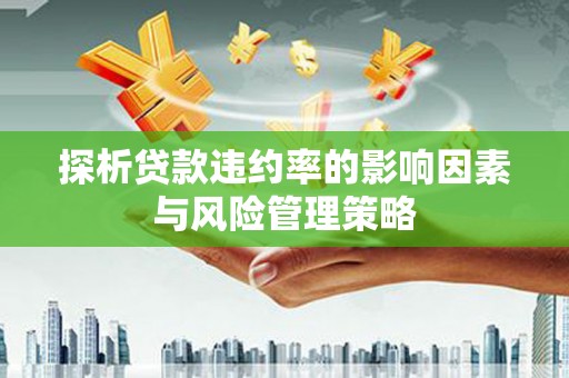 龙湾探析贷款违约率的影响因素与风险管理策略