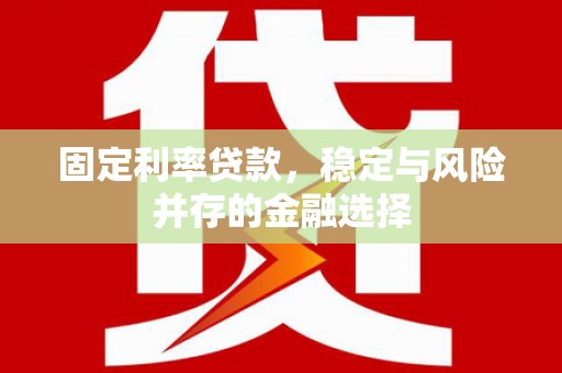 冕宁固定利率贷款，稳定与风险并存的金融选择