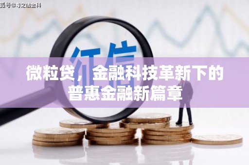 迁西微粒贷，金融科技革新下的普惠金融新篇章