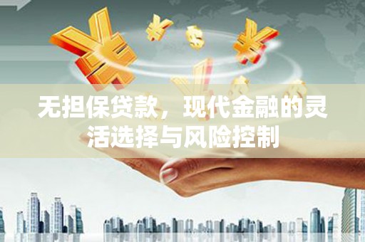 成武无担保贷款，现代金融的灵活选择与风险控制