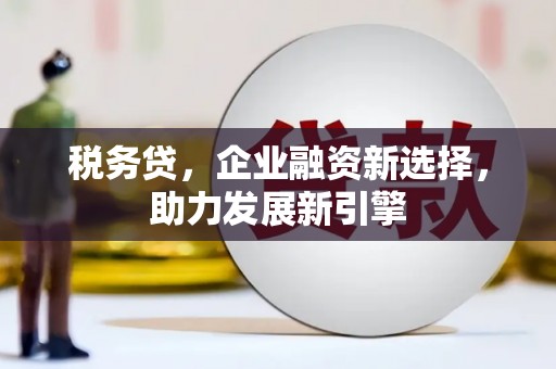 安宁税务贷，企业融资新选择，助力发展新引擎