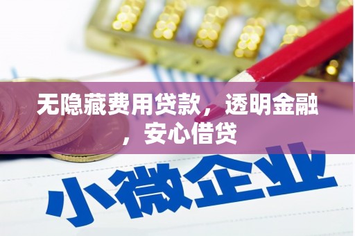 土默特左旗无隐藏费用贷款，透明金融，安心借贷