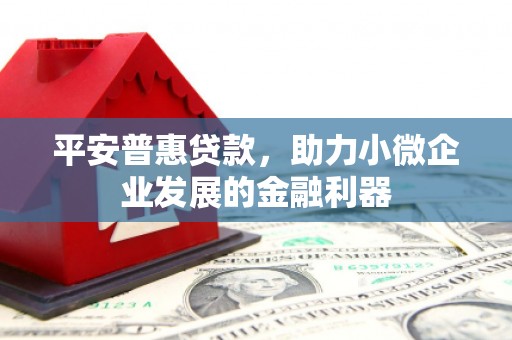 莺歌平安普惠贷款，助力小微企业发展的金融利器