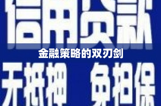台南金融策略的双刃剑