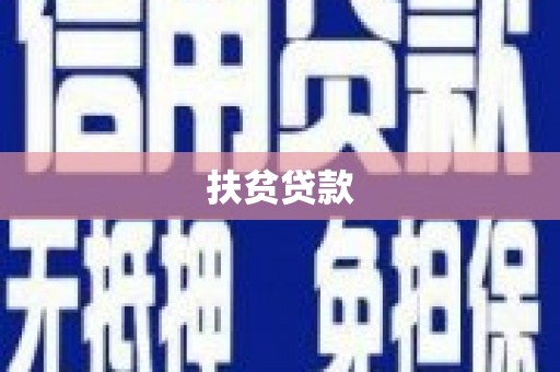 桓台扶贫贷款